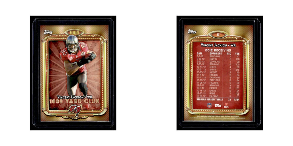 Vincent Jackson 2013 Topps 1000 Yard Club #11 Tampa Bay Buccaneers NM