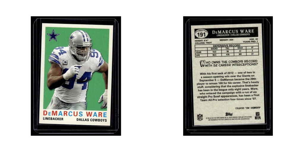 DeMarcus Ware 2013 Topps Archives #191 Dallas Cowboys Football Card NM