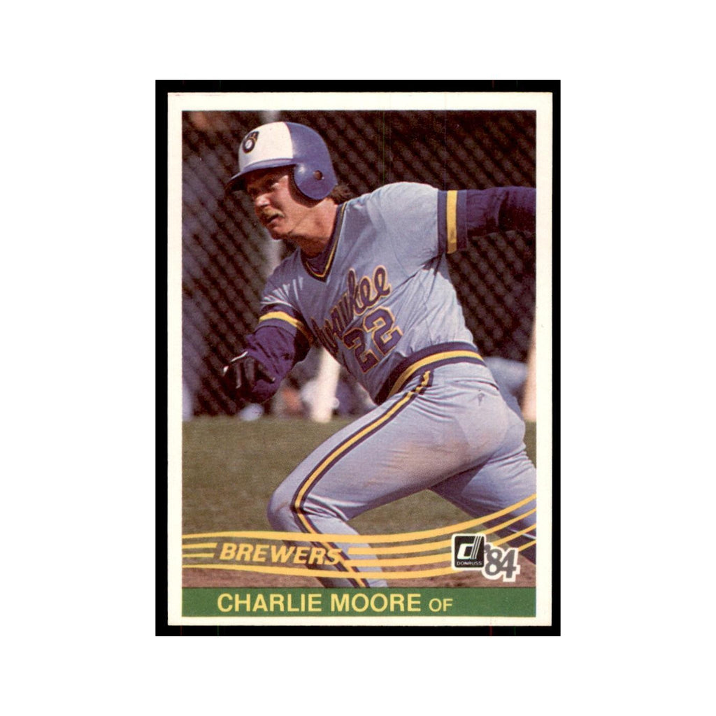 Charlie Moore 1984 Donruss #292 Milwaukee Brewers Baseball Card NM