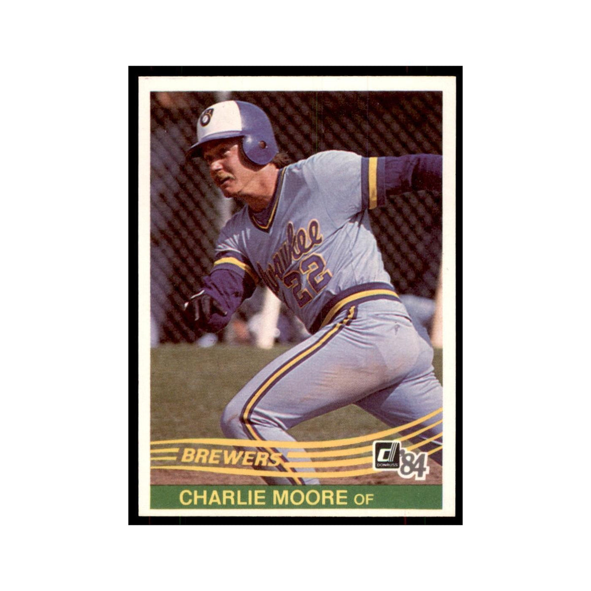 Charlie Moore 1984 Donruss #292 Milwaukee Brewers Baseball Card NM
