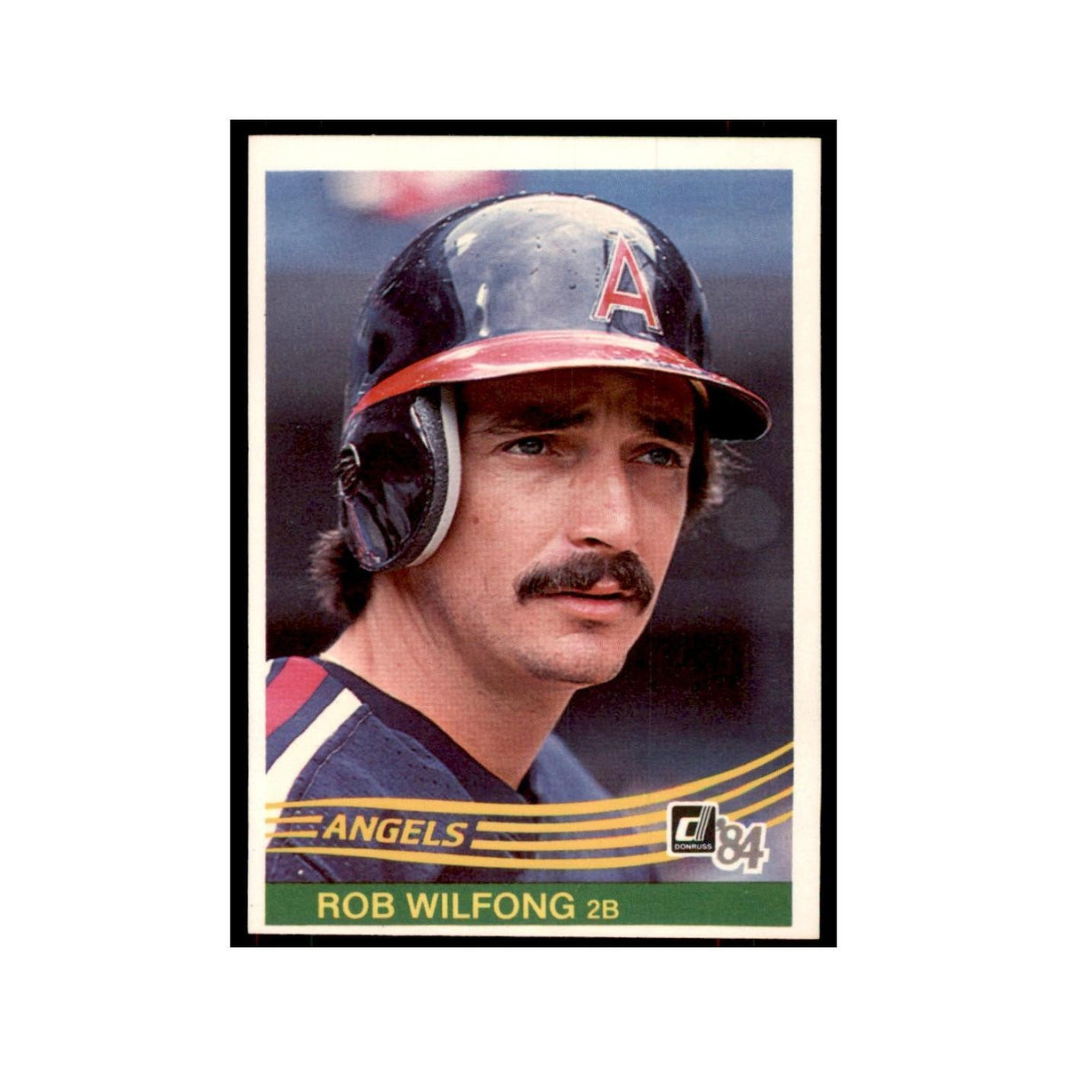 Rob Wilfong 1984 Donruss #329 California Angels Baseball Card NM