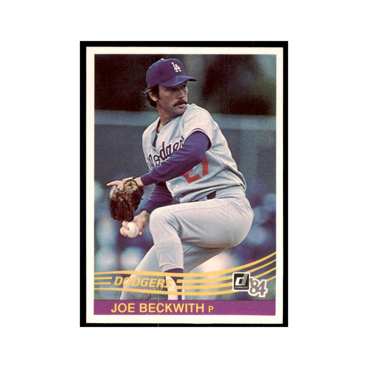 Joe Beckwith 1984 Donruss #337 Los Angeles Dodgers Baseball Card NM