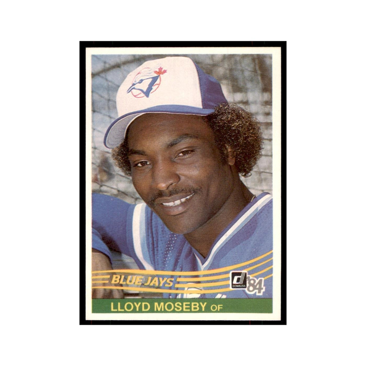 Lloyd Moseby 1984 Donruss #363 Toronto Blue Jays Baseball Card NM