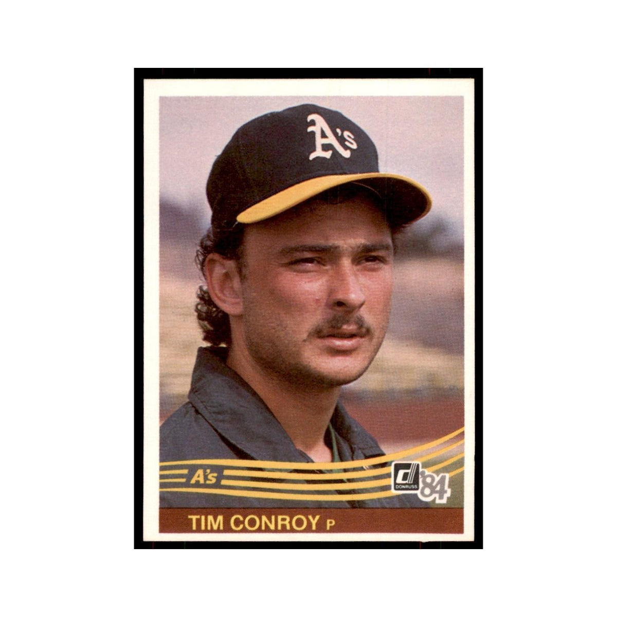 Tim Conroy Rookie 1984 Donruss #340 Oakland Athletics Baseball Card NM