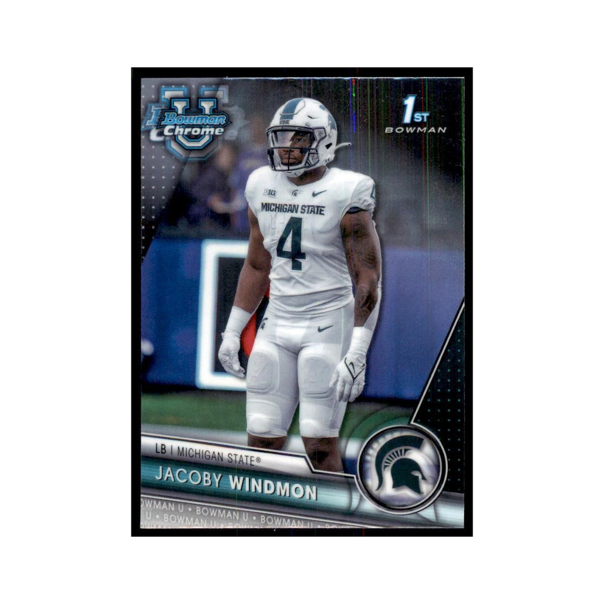 Jacoby Windmon 2023 Bowman University Chrome #175 Michigan State Spartans NM