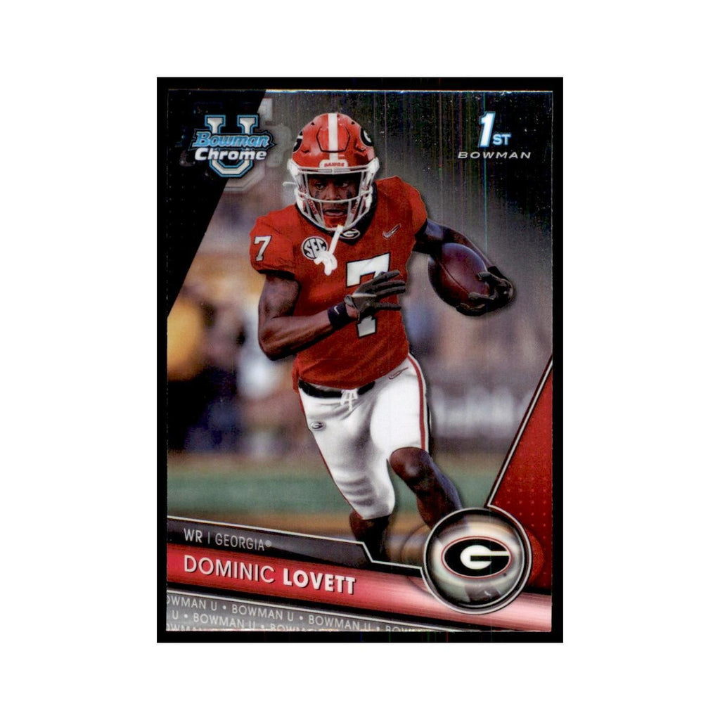 Dominic Lovett 2023 Bowman University Chrome #64 Georgia Bulldogs NM
