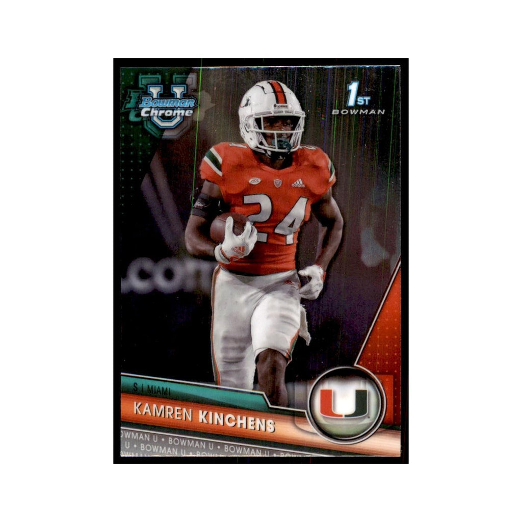 Kamren Kinchens 2023 Bowman University Chrome #62 Miami Hurricanes NM