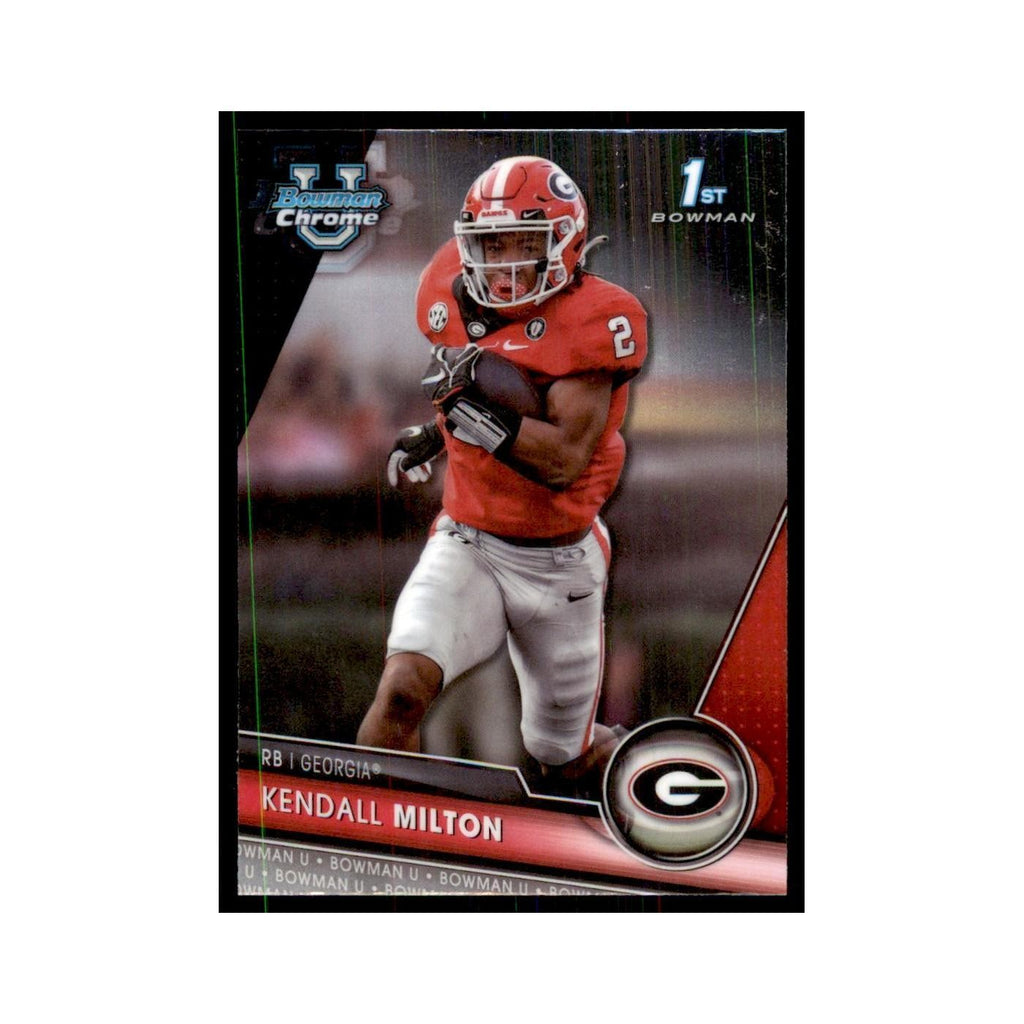 Kendall Milton 2023 Bowman University Chrome #96 Georgia Bulldogs NM