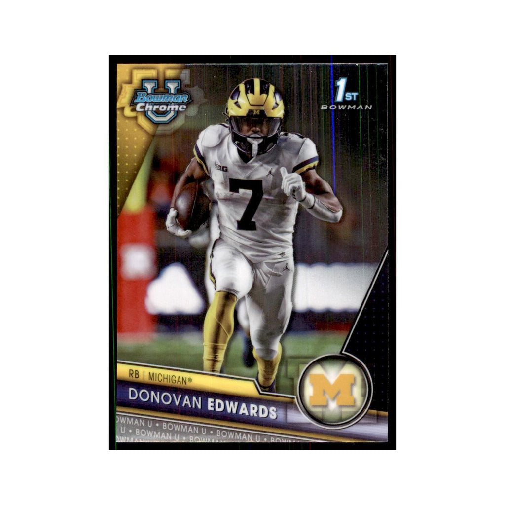 Donovan Edwards 2023 Bowman University Chrome #42 Michigan Wolverines NM