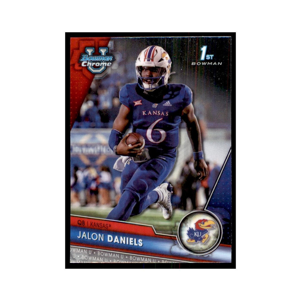 Jalon Daniels 2023 Bowman University Chrome #173 Kansas Jayhawks NM