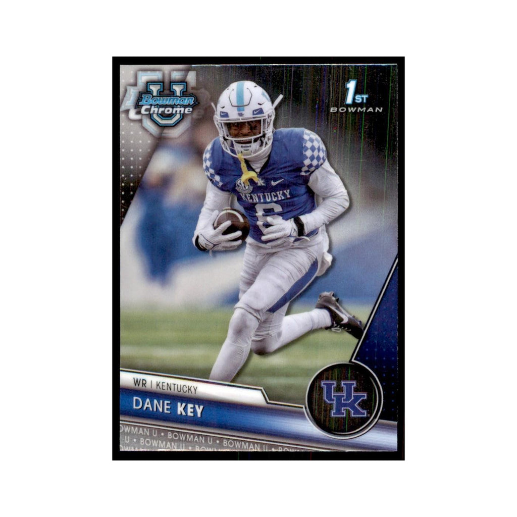 Dane Key 2023 Bowman University Chrome #80 Kentucky Wildcats Football Card NM