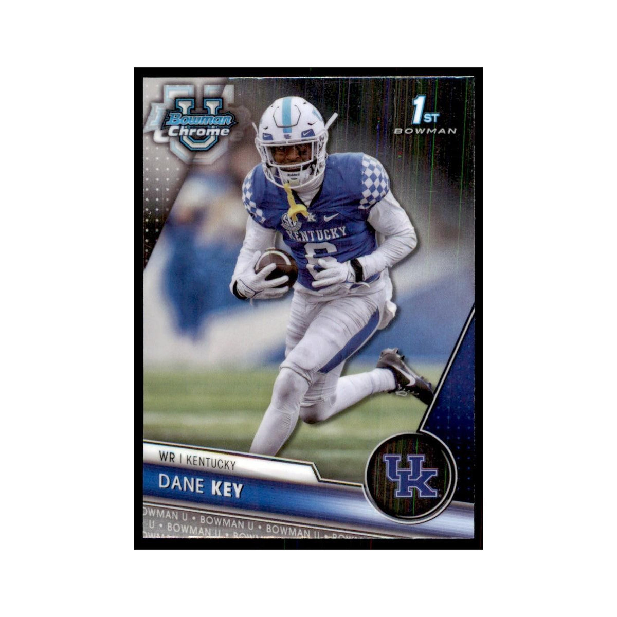 Dane Key 2023 Bowman University Chrome #80 Kentucky Wildcats Football Card NM