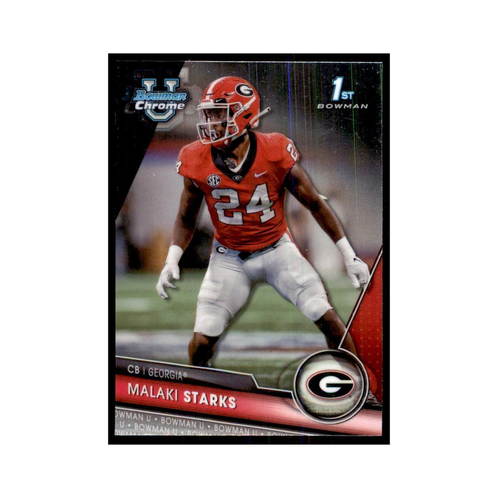 Malaki Starks 2023 Bowman University Chrome #55 Georgia Bulldogs NM