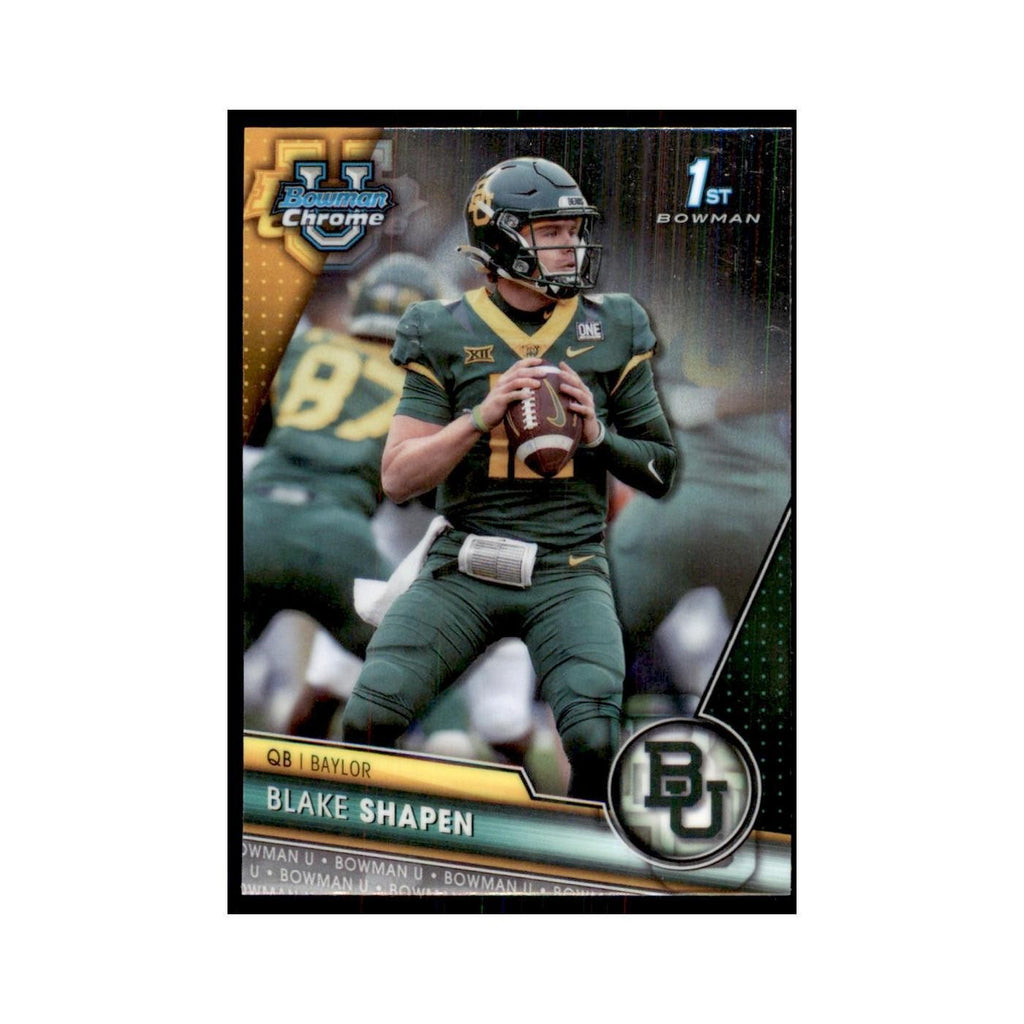 Blake Shapen 2023 Bowman University Chrome #84 Baylor Bears Football Card NM