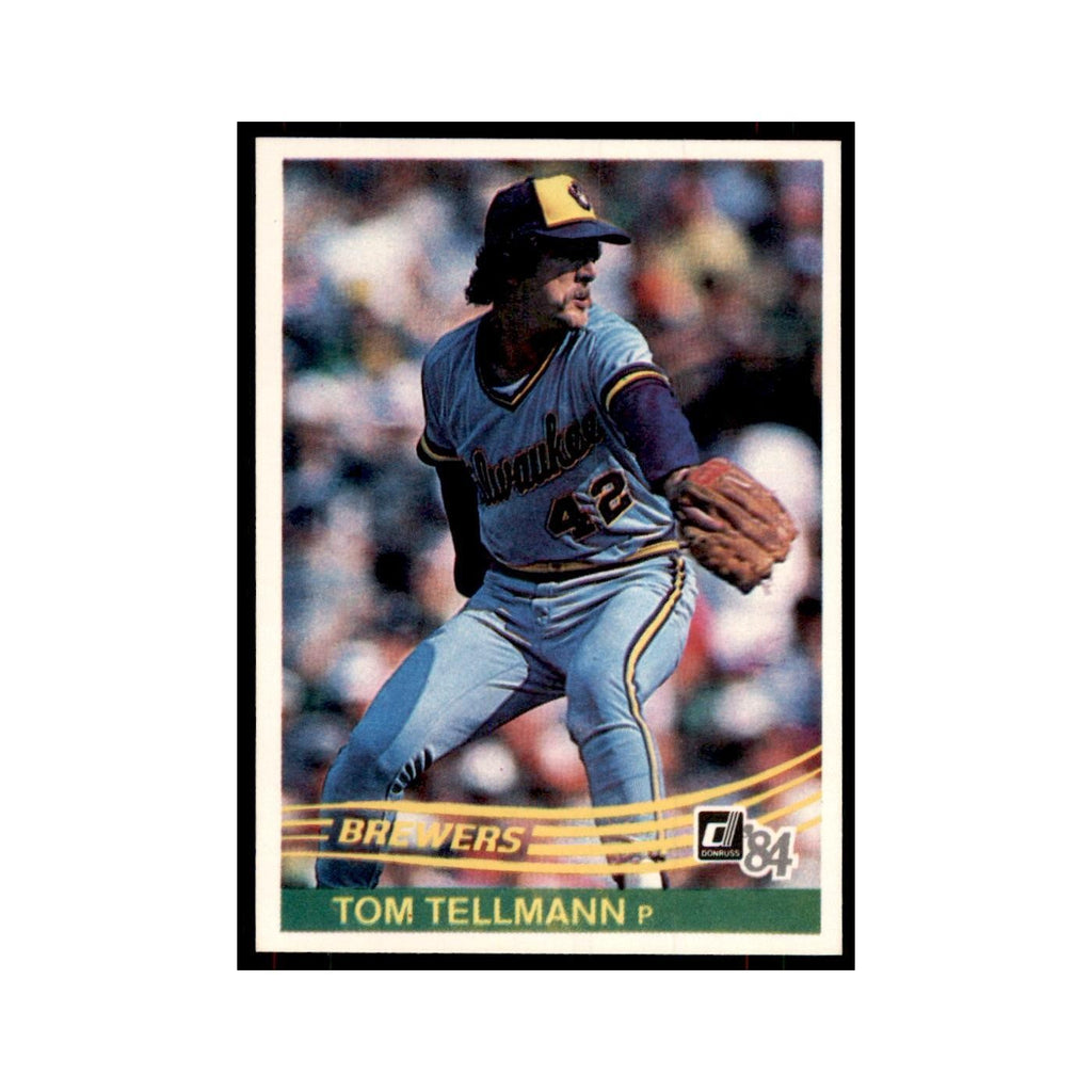 Tom Tellmann 1984 Donruss #149 Milwaukee Brewers Baseball Card NM