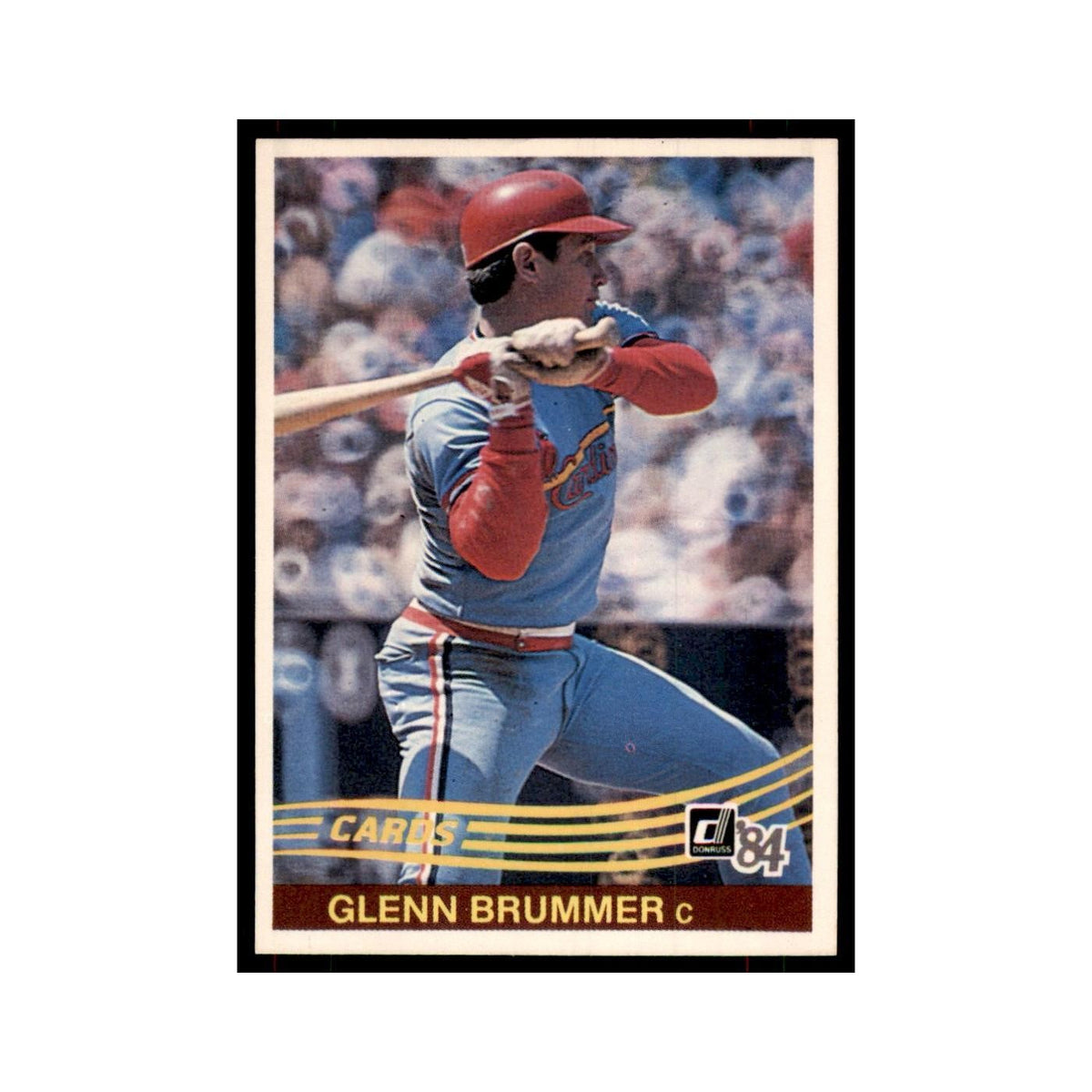 Glenn Brummer 1984 Donruss #138 St. Louis Cardinals Baseball Card NM