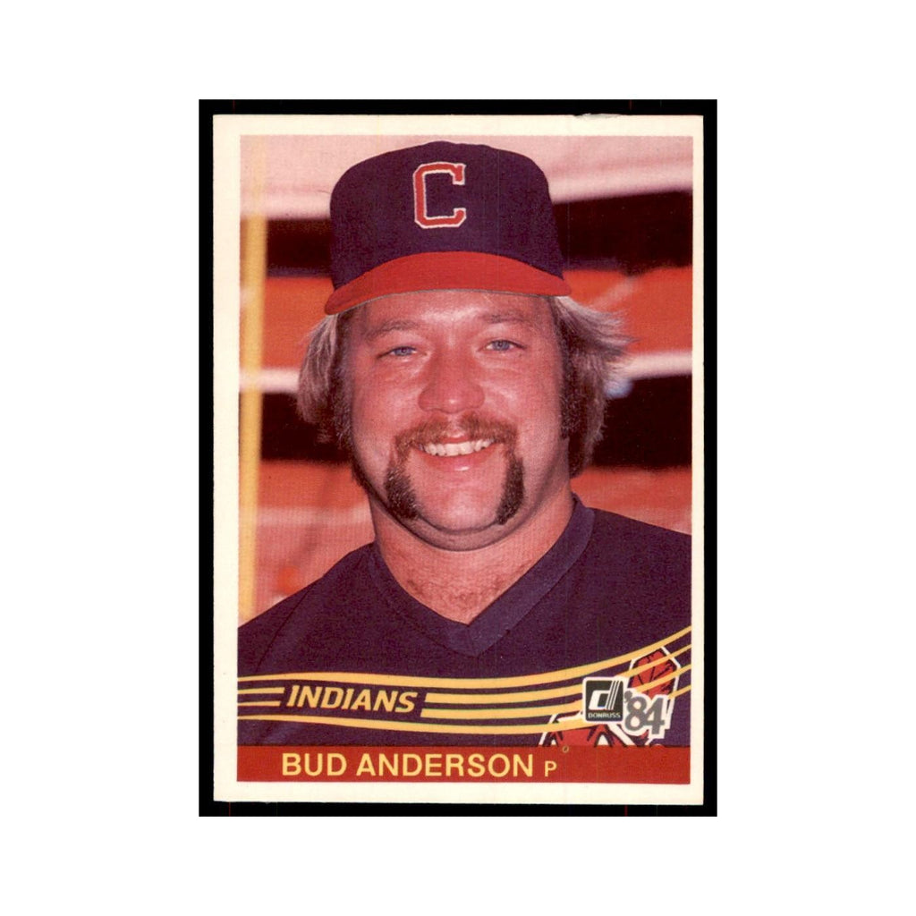 Bud Anderson 1984 Donruss #590 Cleveland Indians Baseball Card NM