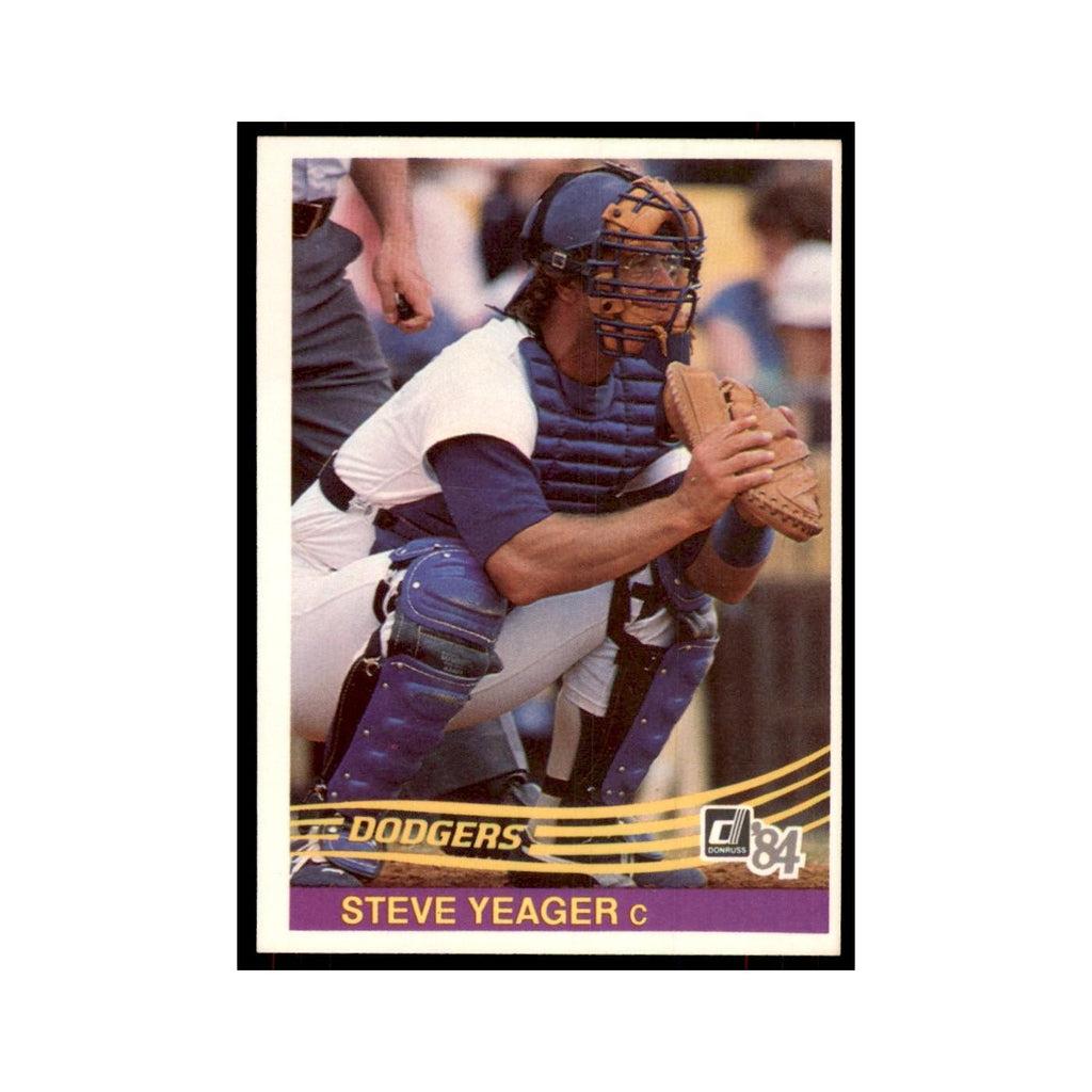 Steve Yeager 1984 Donruss #581 Los Angeles Dodgers Baseball Card NM