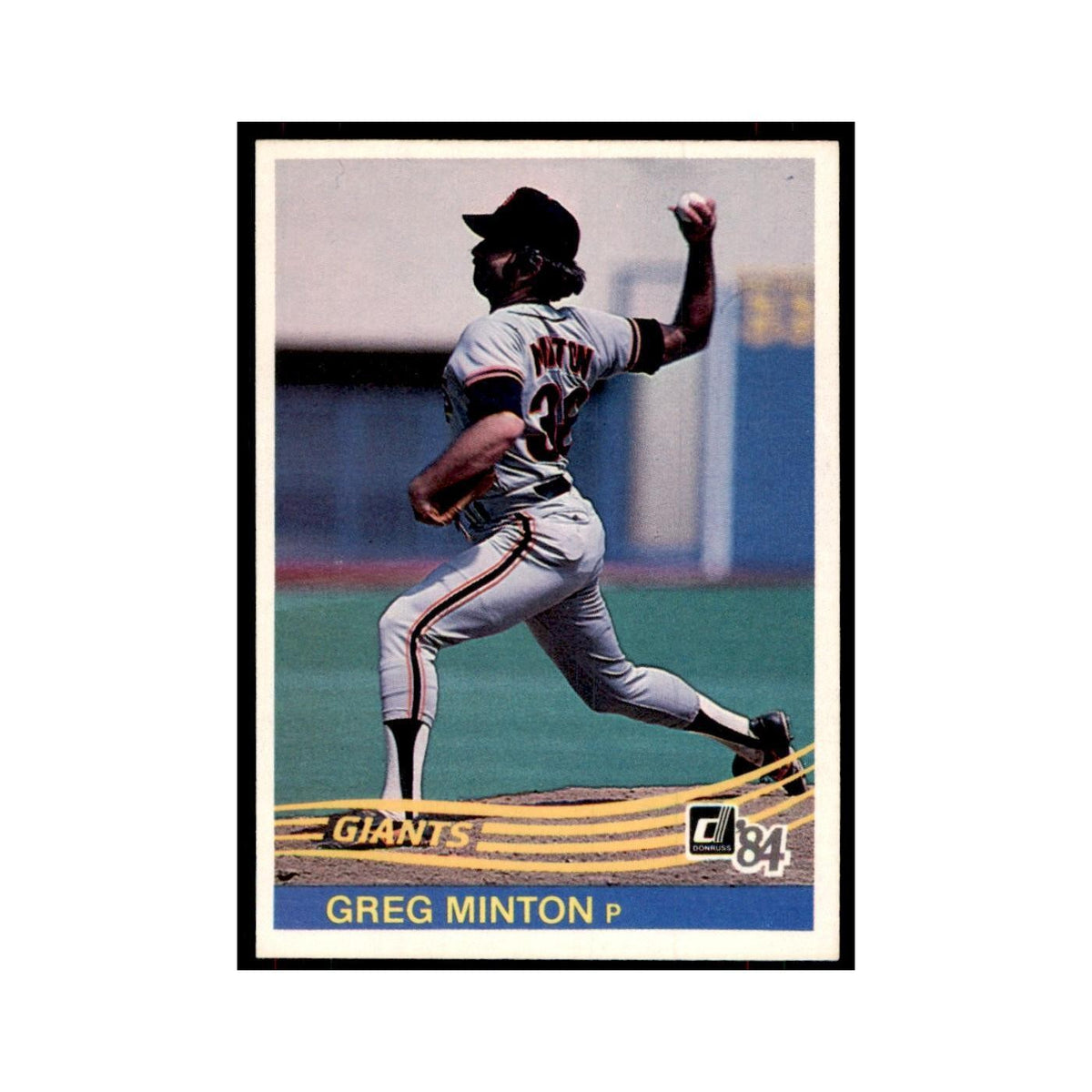 Greg Minton 1984 Donruss #187 San Francisco Giants Baseball Card NM