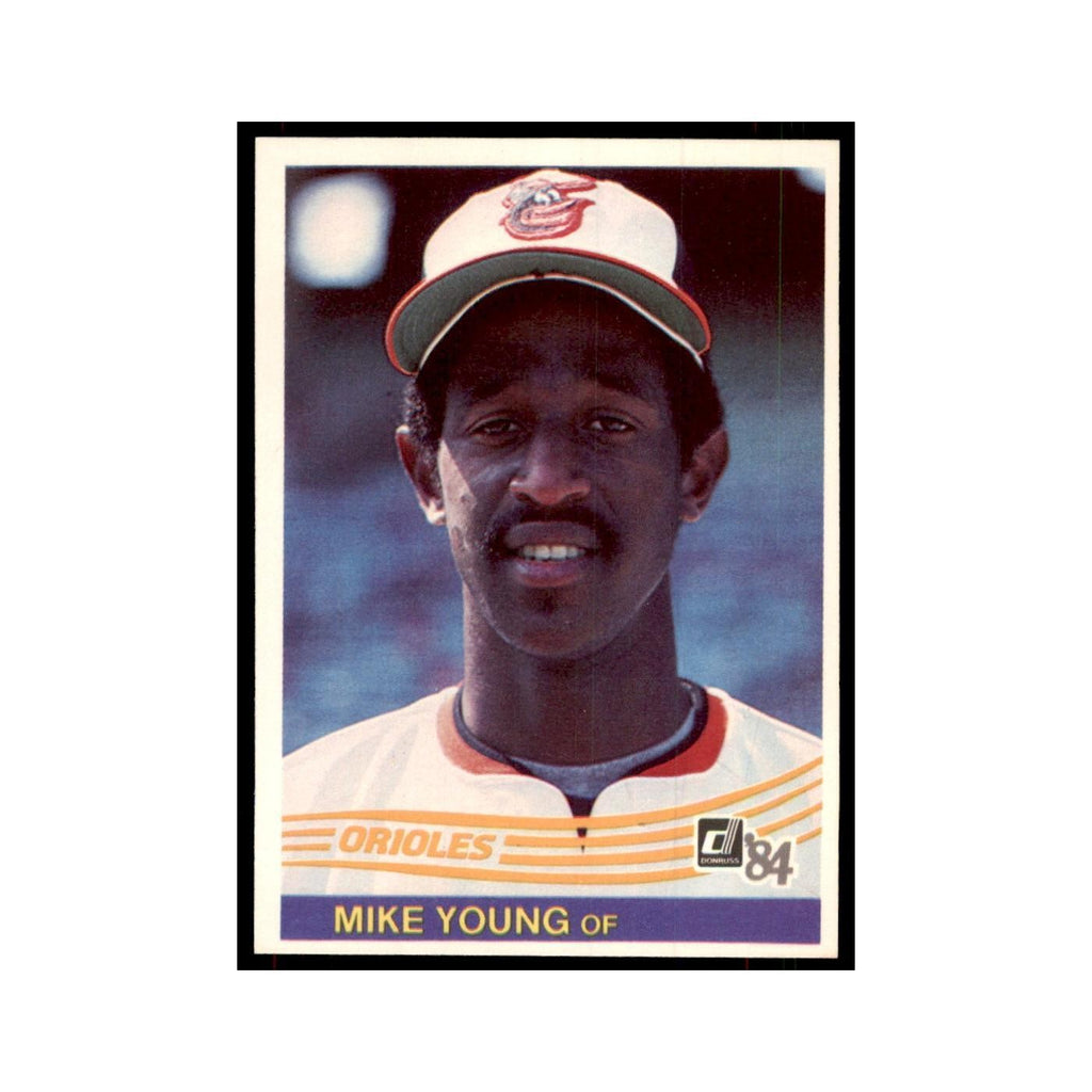 Mike Young Rookie 1984 Donruss #621 Baltimore Orioles Baseball Card NM