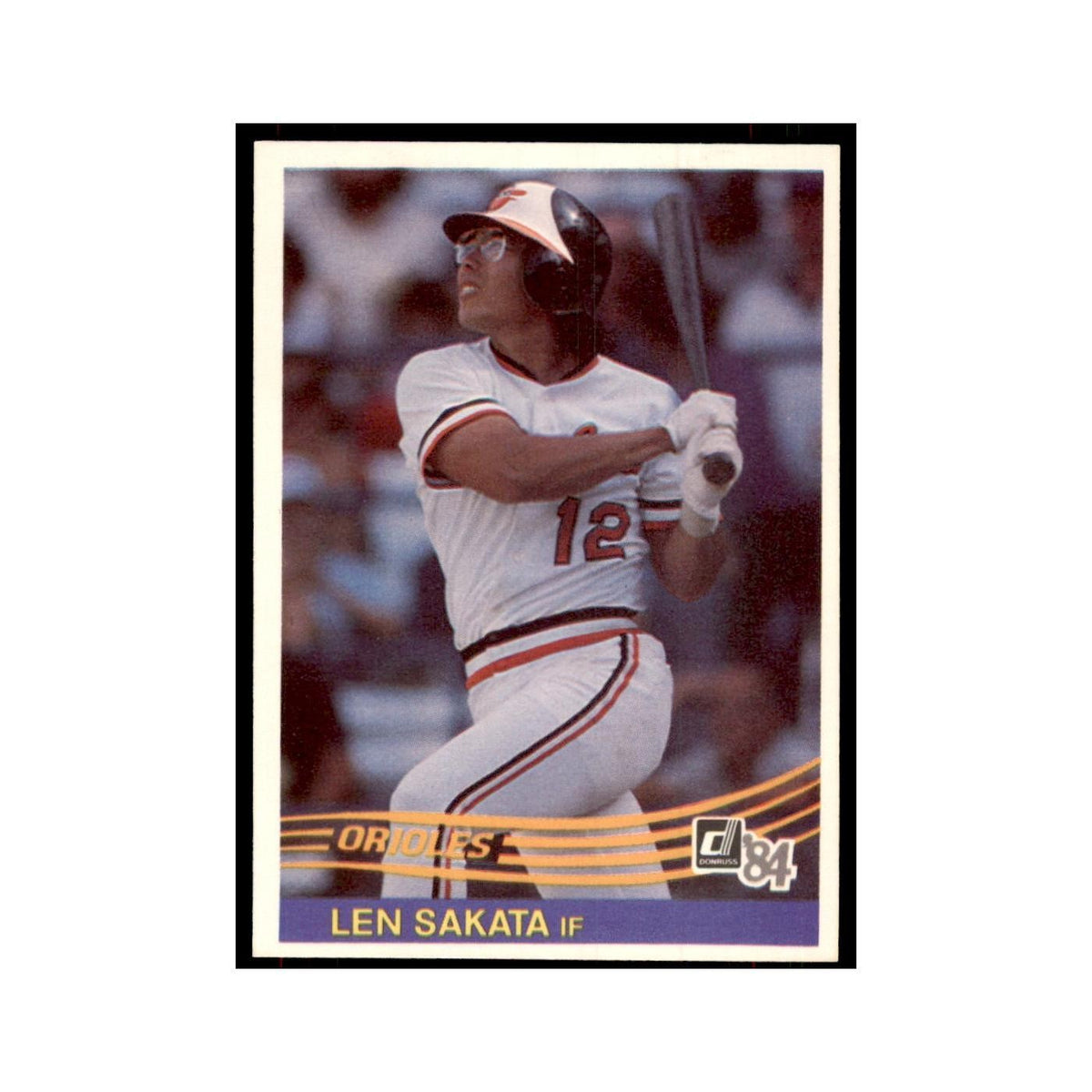 Len Sakata 1984 Donruss #620 Baltimore Orioles Baseball Card NM