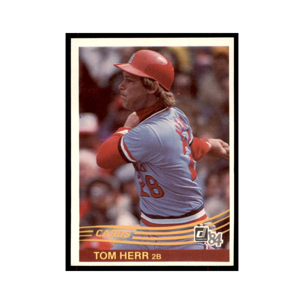 Tom Herr 1984 Donruss #596 St. Louis Cardinals Baseball Card NM