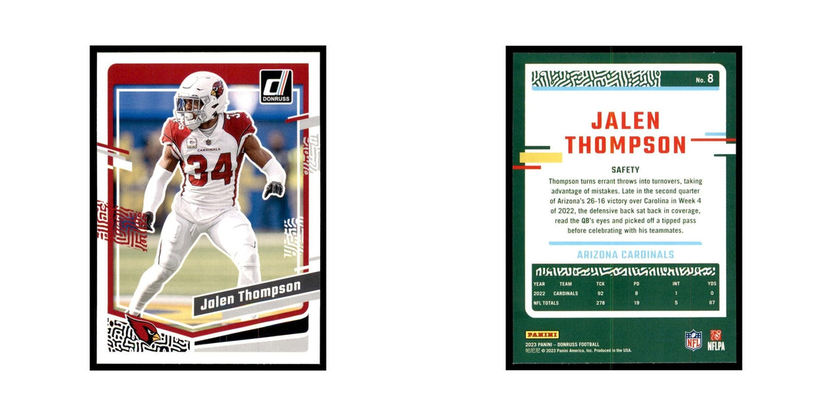 Jalen Thompson 2023 Donruss #8 Arizona Cardinals Football Card NM