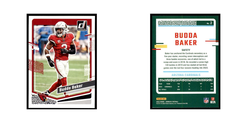 Budda Baker 2023 Donruss #2 Arizona Cardinals Football Card NM