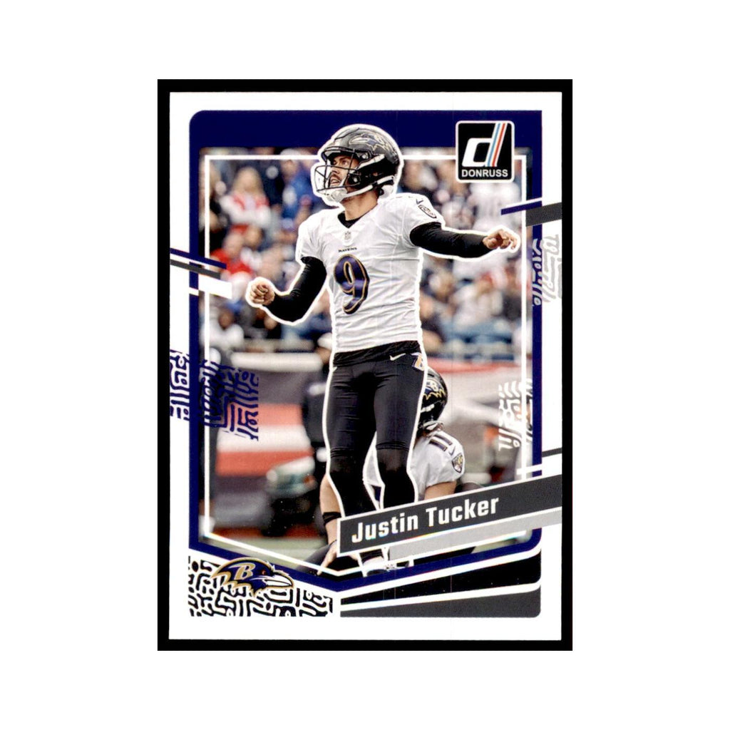 Justin Tucker 2023 Donruss #22 Baltimore Ravens Football Card NM