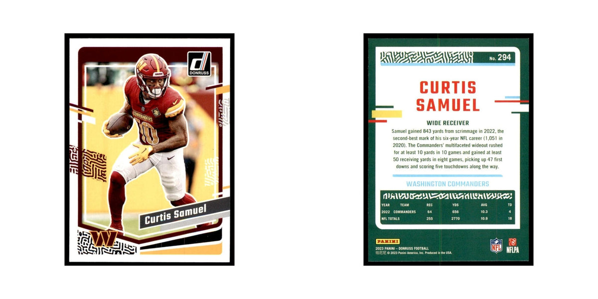 Curtis Samuel 2023 Donruss #294 Washington Commanders Football Card NM