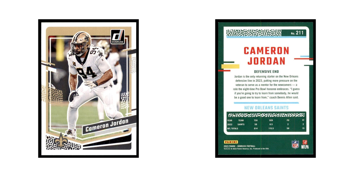 Cameron Jordan 2023 Donruss #211 New Orleans Saints Football Card NM