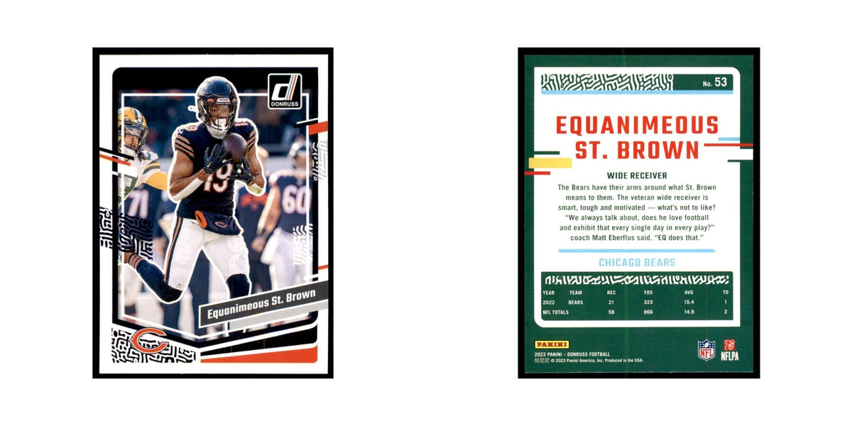 Equanimeous St. Brown 2023 Donruss #53 Chicago Bears Football Card NM