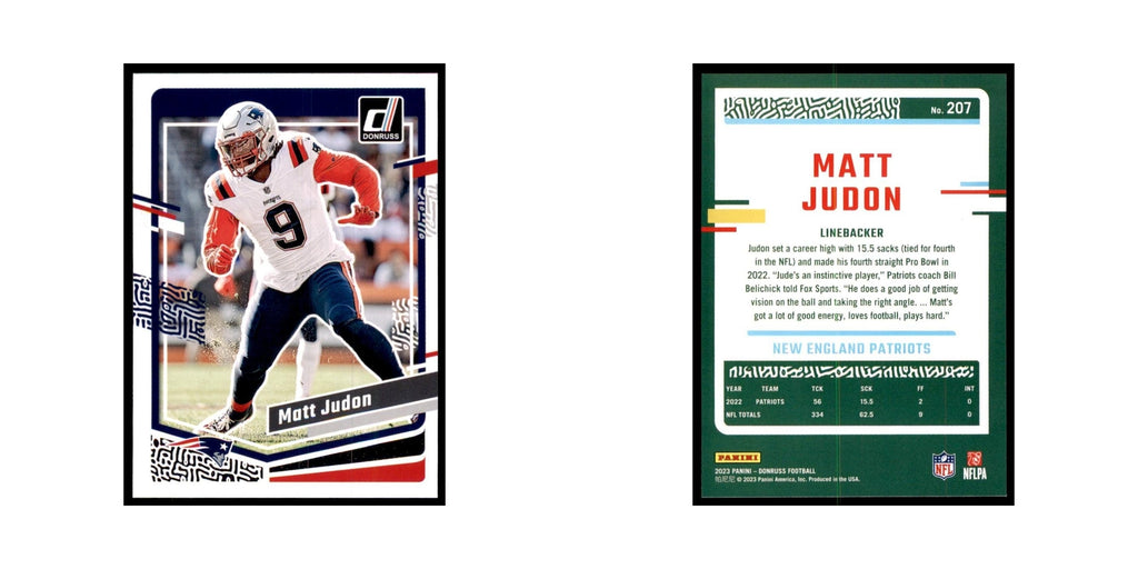 Matt Judon 2023 Donruss #207 New England Patriots Football Card NM