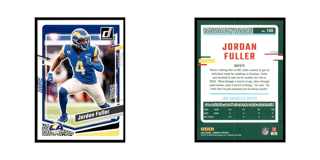 Jordan Fuller 2023 Donruss #166 Los Angeles Rams Football Card NM