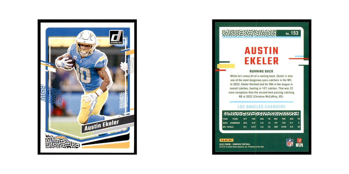 Austin Ekeler 2023 Donruss #153 Los Angeles Chargers Football Card NM