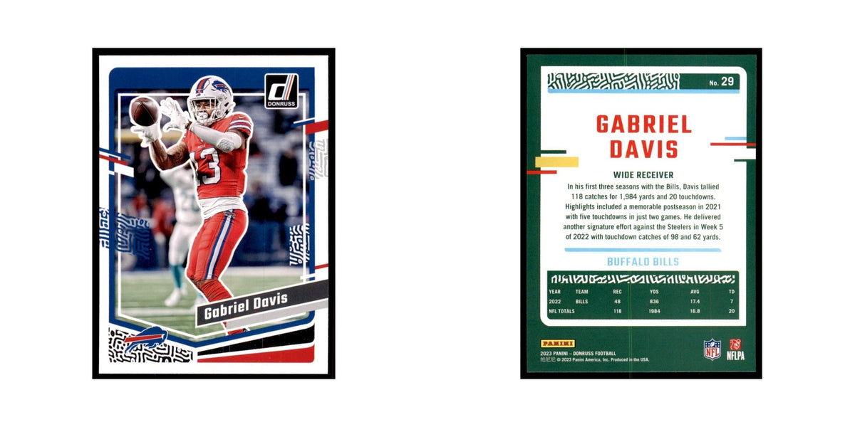 Gabriel Davis 2023 Donruss #29 Buffalo Bills Football Card NM