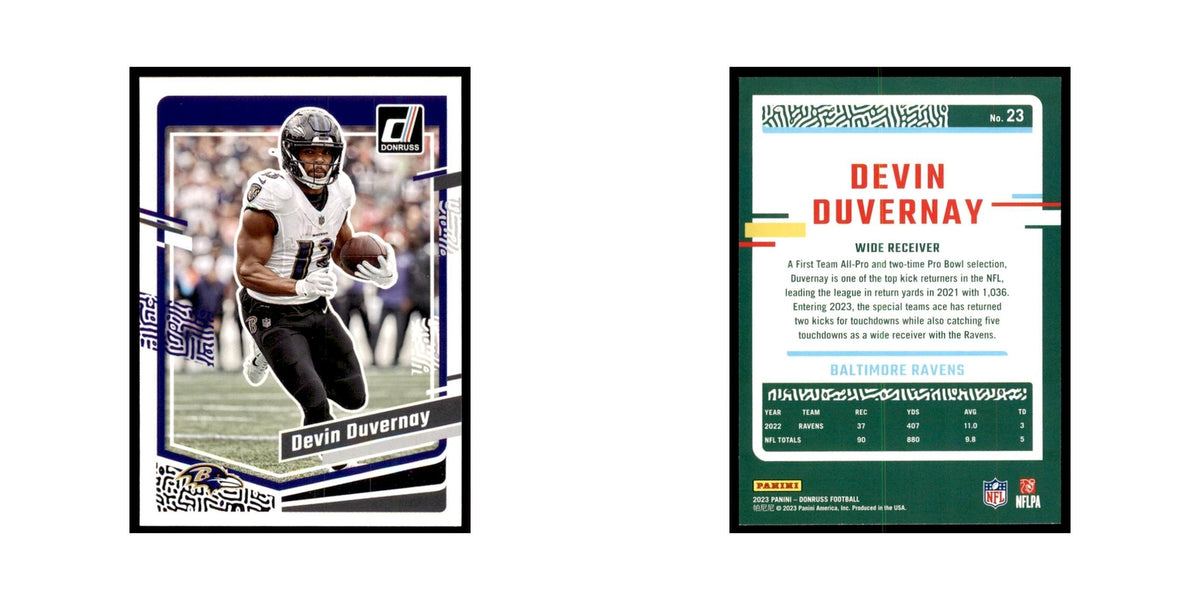 Devin Duvernay 2023 Donruss #23 Baltimore Ravens Football Card NM