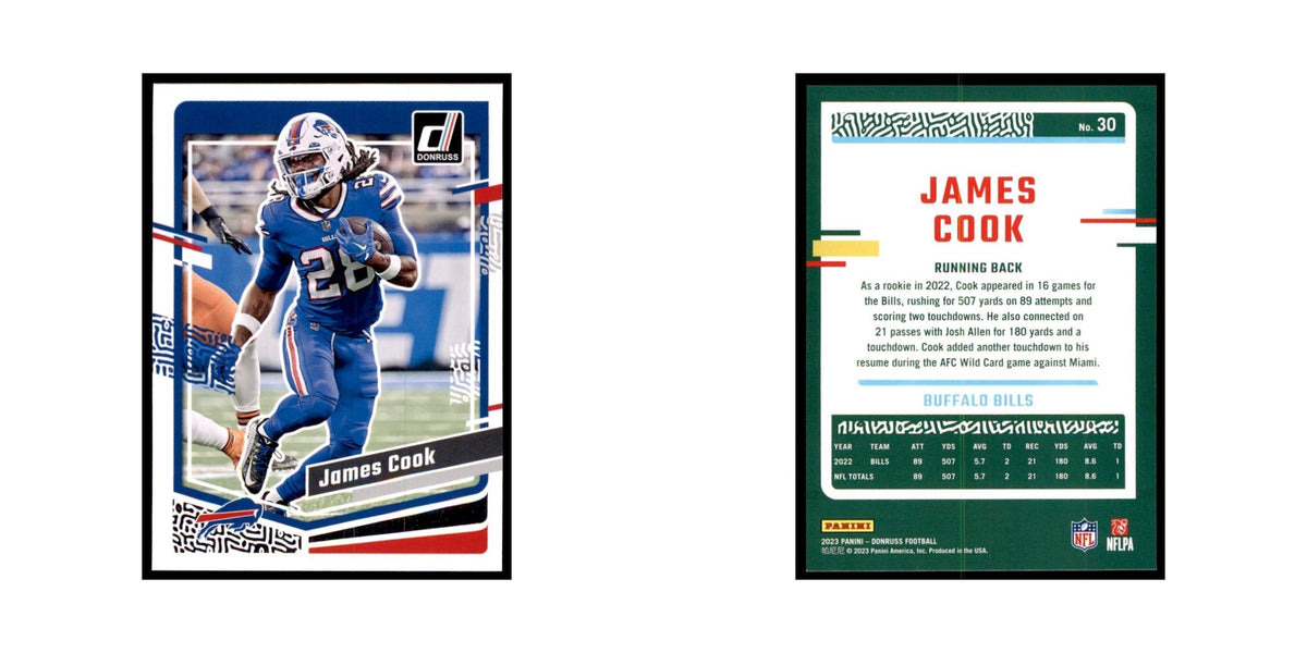 James Cook 2023 Donruss #30 Buffalo Bills Football Card NM