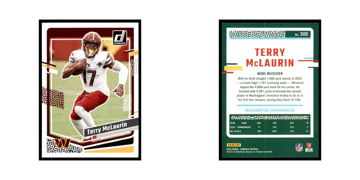 Terry McLaurin 2023 Donruss #300 Washington Commanders Football Card NM