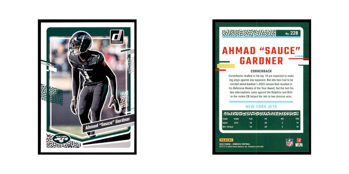 Ahmad Sauce Gardner 2023 Donruss #228 New York Jets Football Card NM