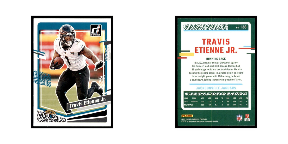Travis Etienne Jr. 2023 Donruss #138 Jacksonville Jaguars Football Card NM