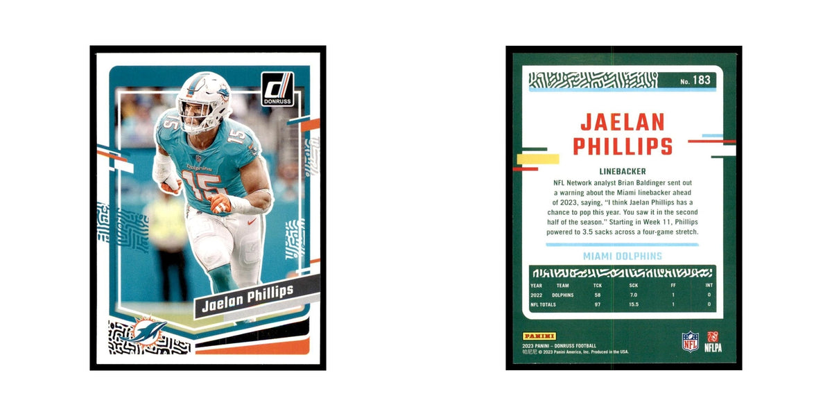 Jaelan Phillips 2023 Donruss #183 Miami Dolphins Football Card NM