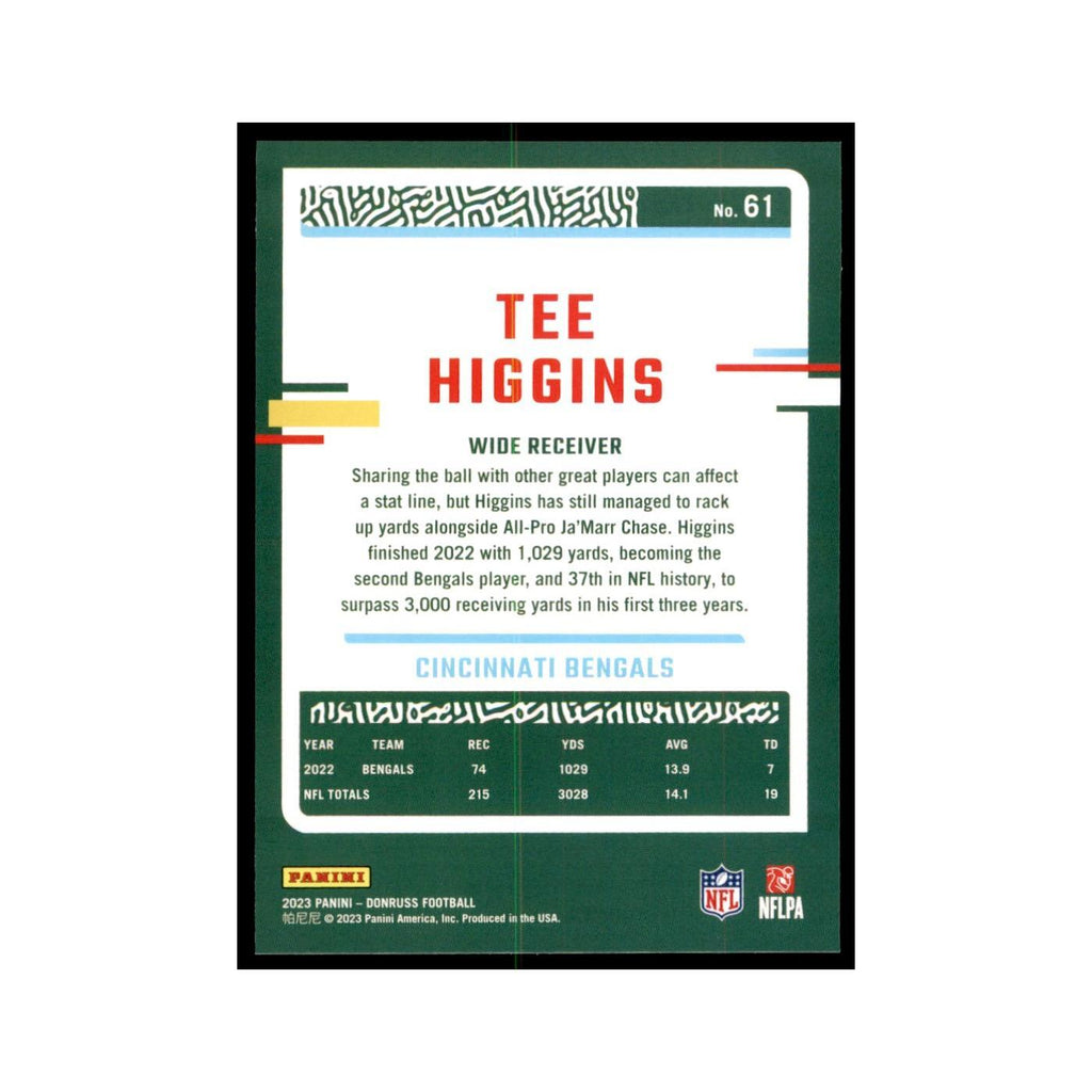Tee Higgins 2023 Donruss #61 Cincinnati Bengals Football Card NM