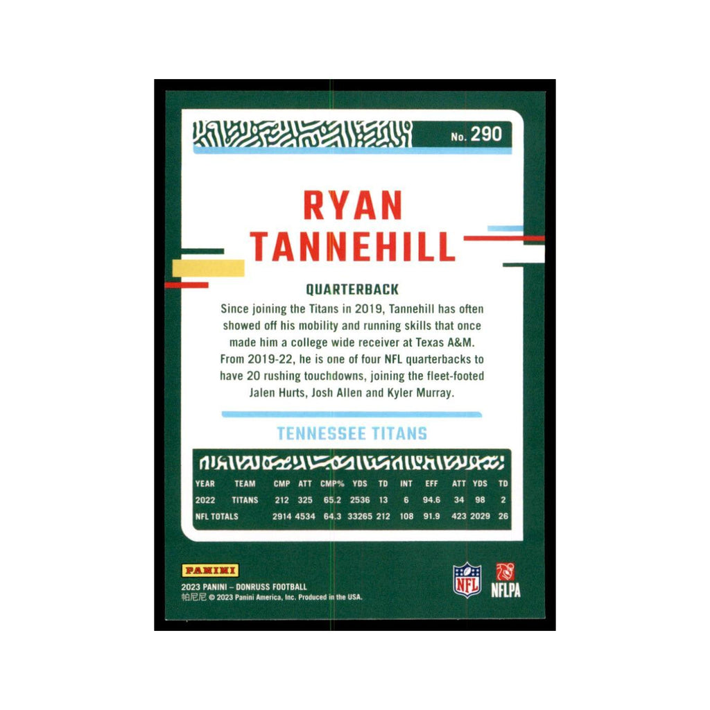 Ryan Tannehill 2023 Donruss #290 Tennessee Titans Football Card NM