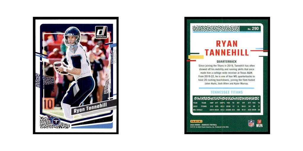 Ryan Tannehill 2023 Donruss #290 Tennessee Titans Football Card NM