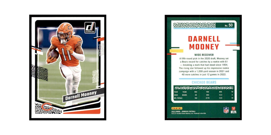 Darnell Mooney 2023 Donruss #50 Chicago Bears Football Card NM