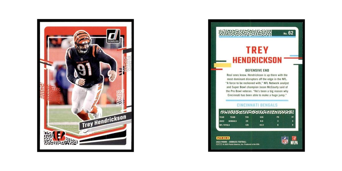 Trey Hendrickson 2023 Donruss #62 Cincinnati Bengals Football Card NM