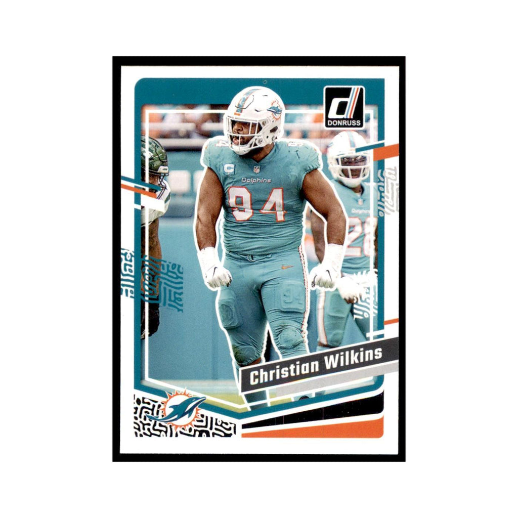 Christian Wilkins 2023 Donruss #182 Miami Dolphins Football Card NM