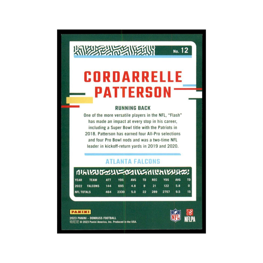 Cordarrelle Patterson 2023 Donruss #12 Atlanta Falcons Football Card NM