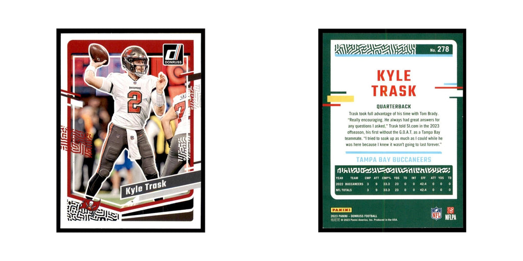 Kyle Trask 2023 Donruss #278 Tampa Bay Buccaneers Football Card NM